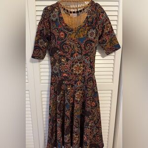 LuLaRoe Paisley Dress Simply Comfortable Tunic Colorful Preowned women’s small